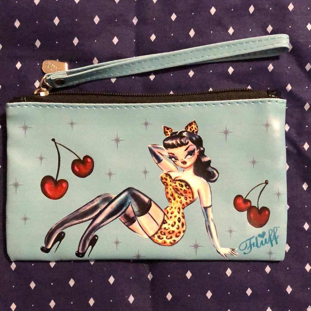 Fluff Leopard Lady Wristlet